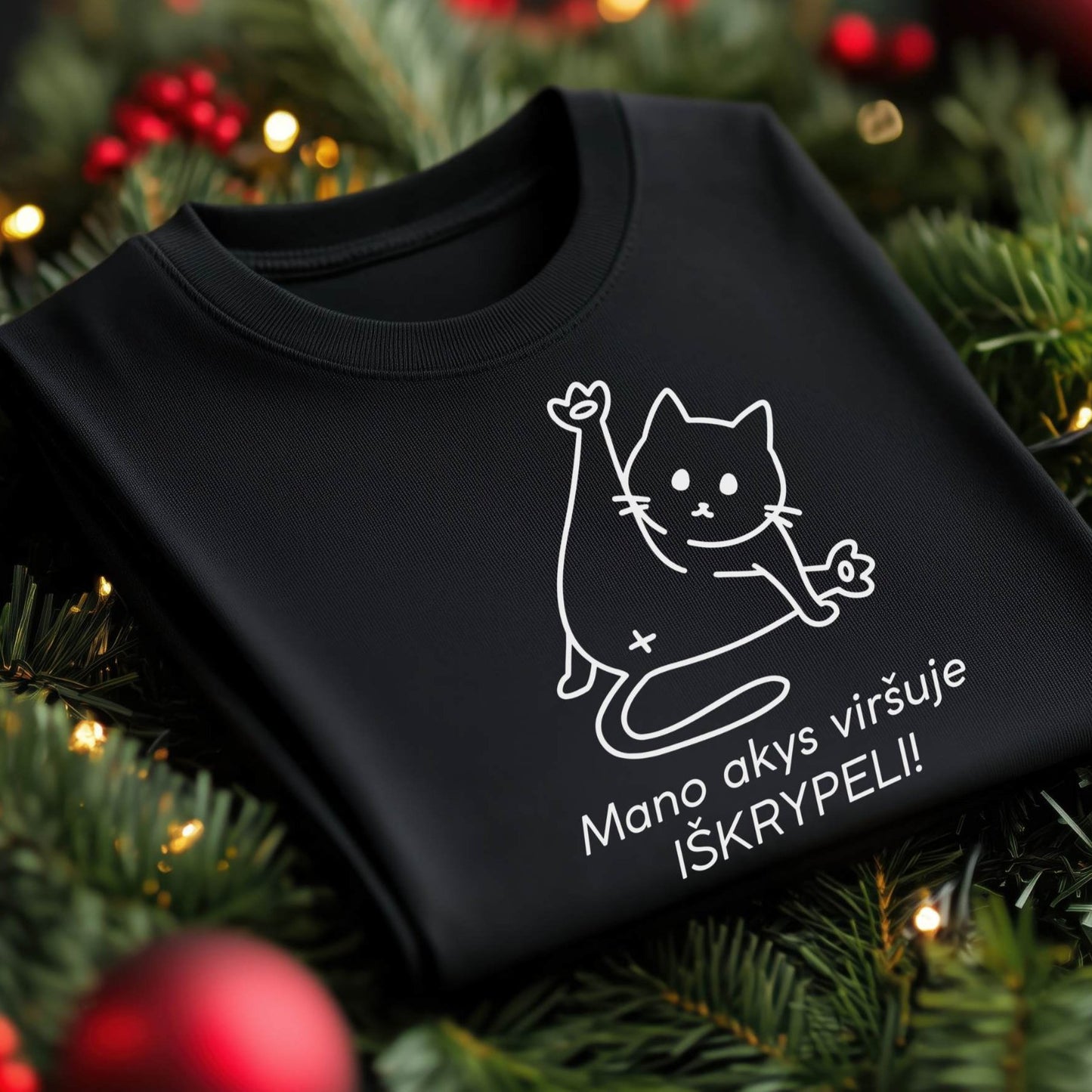 👀 Mano akys viršuje IŠKRYPELI!  🐈‍⬛