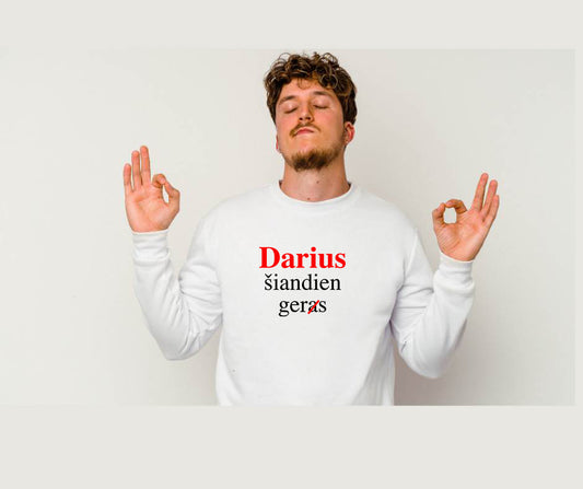 Darius šiandien gers 🍺 (galimas bet koks jūsų pasirinktas vardas)
